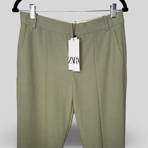 Zara Olive Green Trousers - Picture 2 of 5
